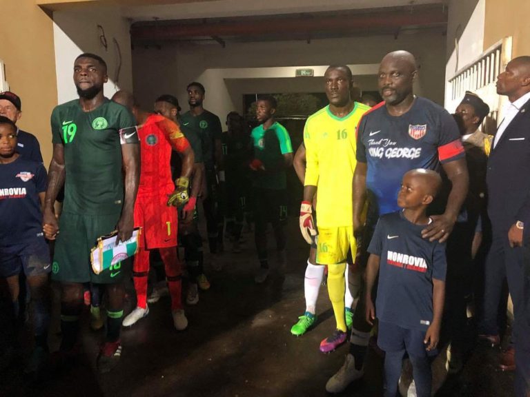 geirges weah president joué foot mactch amical