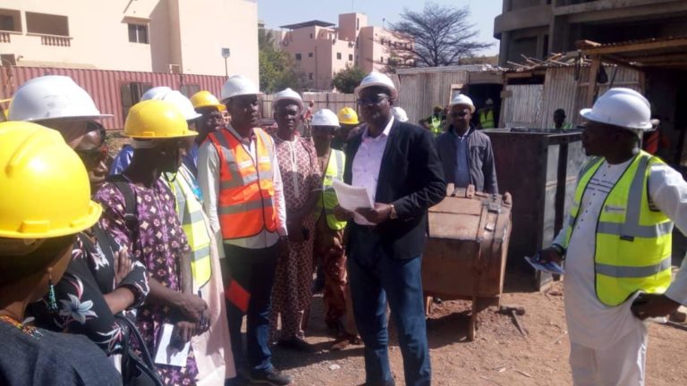 Moussa Tamba Diakité-DGA urbanisme mali-visite de chantier