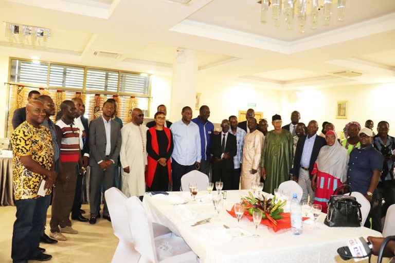 Dejeuner presse-ministre Yaya Sangaré-presse malienne