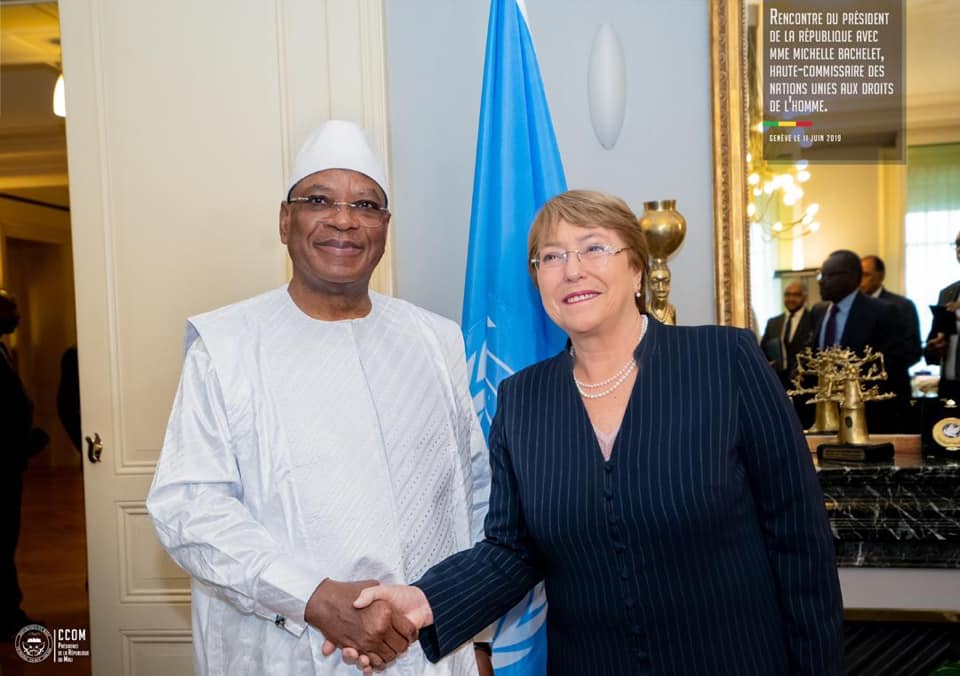 Haut Commissaire Nations Unies Droits Homme-Michelle BACHELET-IBK président république mali