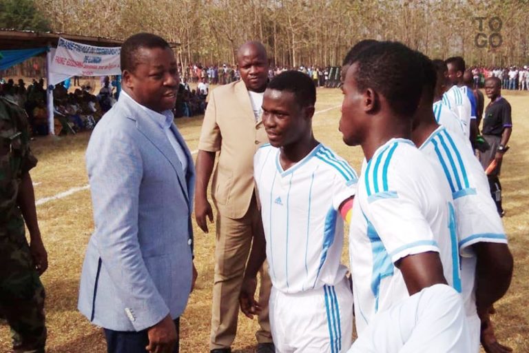Faure Gnassingbé à Kpélé-finale coupe Union_ Togo