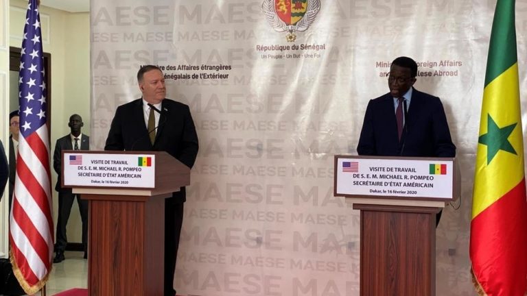 Mike Pompeo_ homologue sénégalais Amadou Ba_Dakar, le 16 février 2020