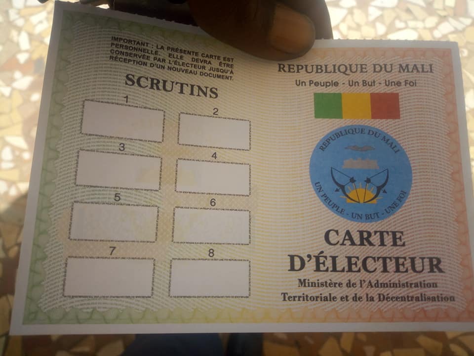 Carte électeur Mali