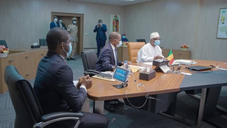 Conseil ministre Mali-video conférence-08042020