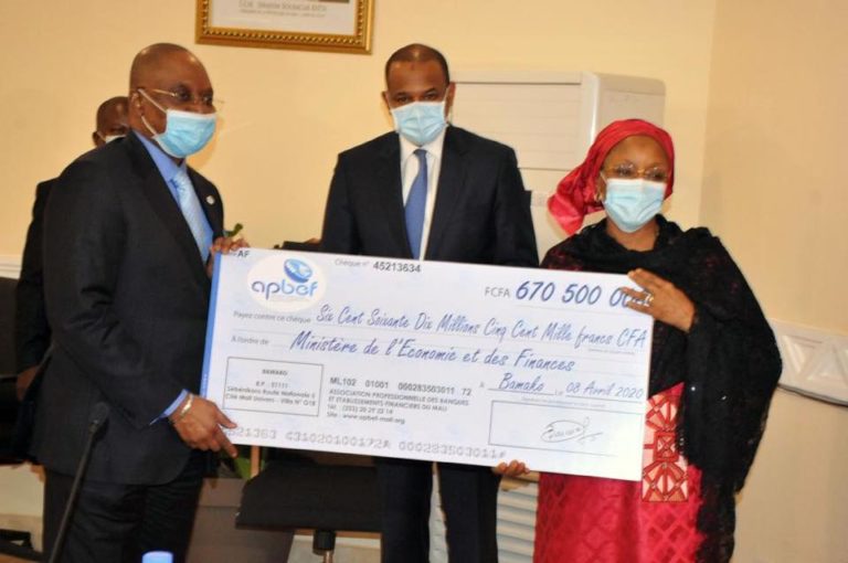 Fonds Spécial COVID19- secteur bancaire et financier - 670,5 millions de f CFA.