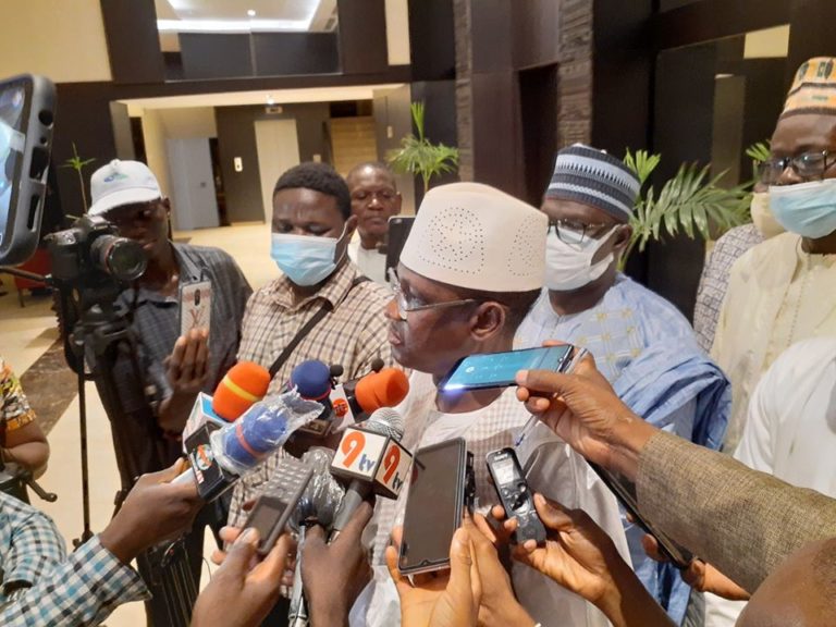 Chogule Kokala Maïga- Membre FSD opposition- sortie rencontre avec CEDEAO