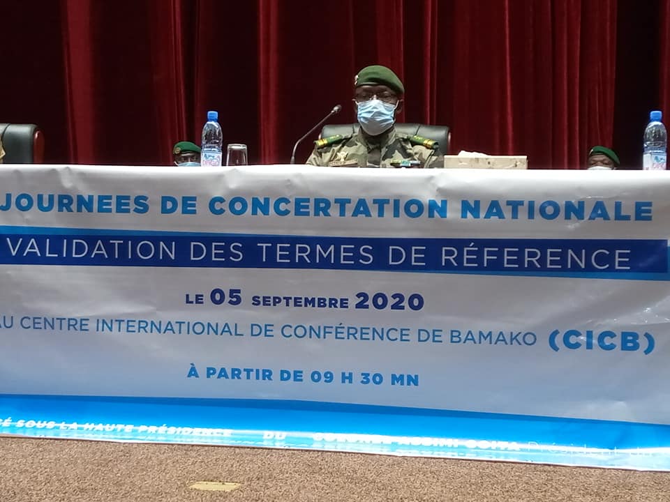 Concertation nationale transition politique Mali_ validation des termes référéences