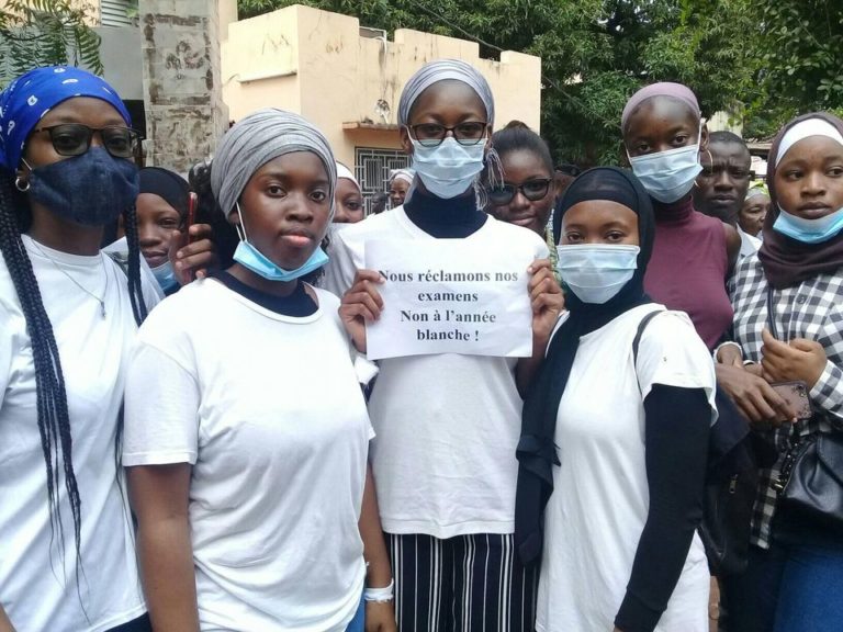 Elèves-Mali-réclamation examens DEF-BAC-Professionnel