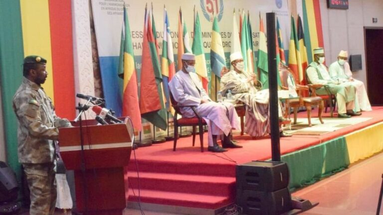 Assimi Goïta, Président de la Transition à l’ouverture des travaux de la 51e session du Conseil des ministres de l’OHADA