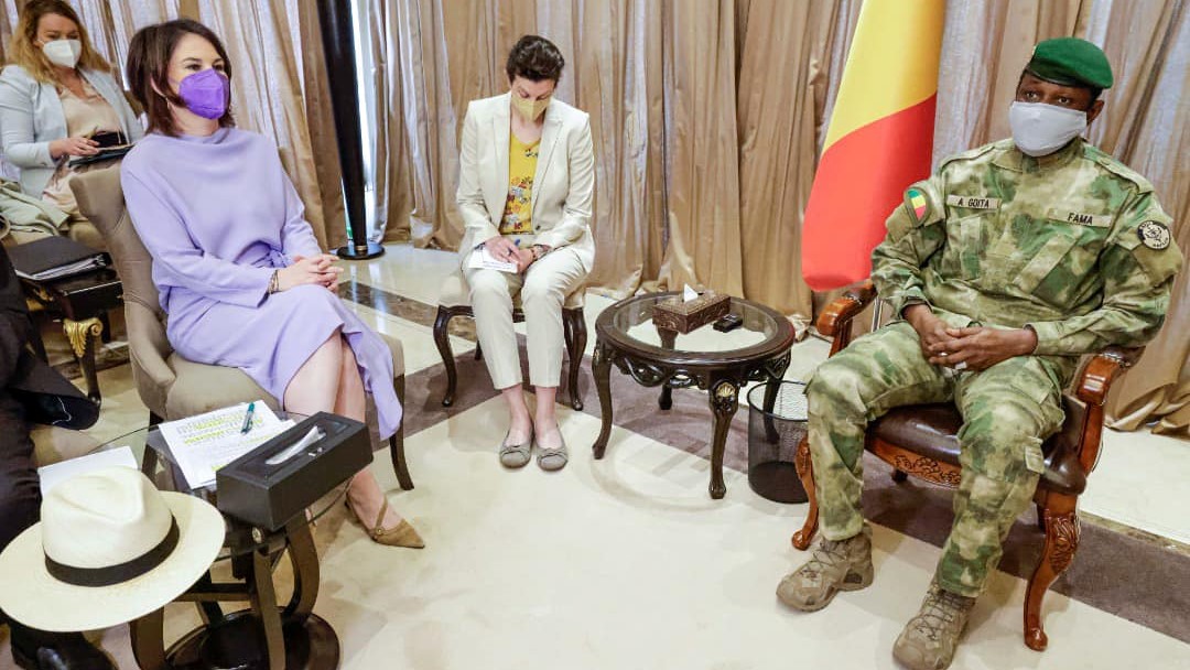 colonel Assimi Goïta-président-transition-mali_Annalena Baerbock-ministre allemande des Affaires étrangères