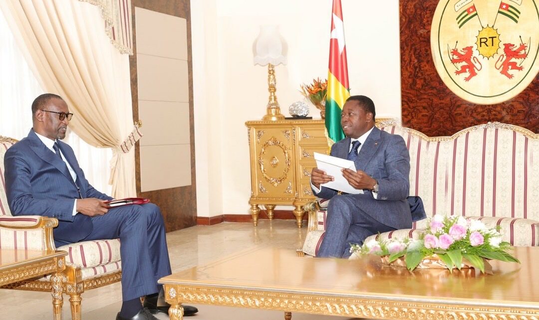 Faure Gnassingbé-président Togo et ABdoulaye Diop ministre affaire étrangère Mali