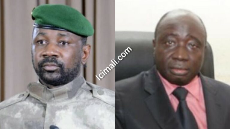 Le Président Assimi Goïta et le Procureur Cheick Mohamed Chérif Koné