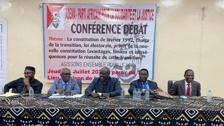 ADEMA-PASJ-Conférence débat réformes politiques et institutionnels Mali