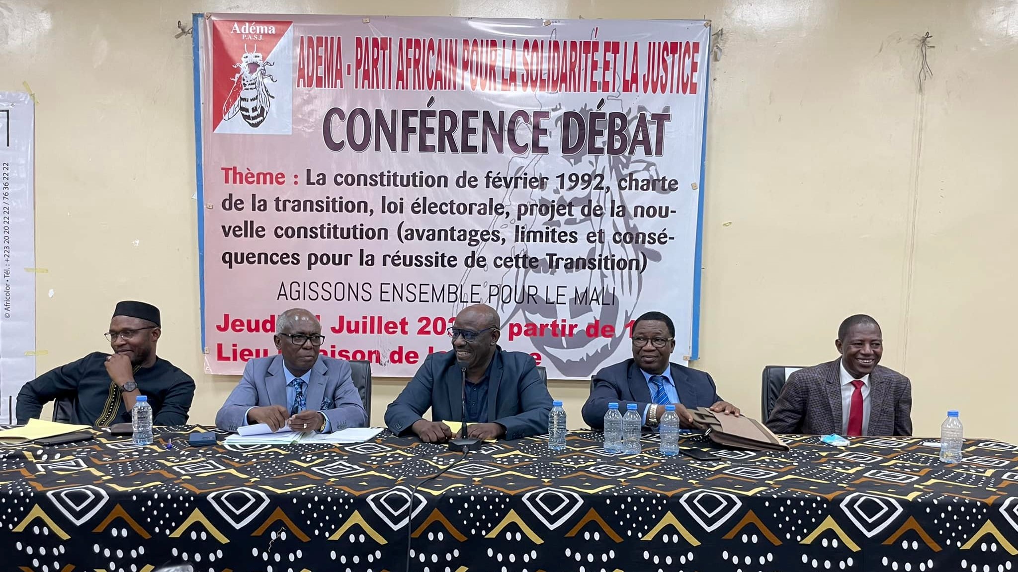 ADEMA-PASJ-Conférence débat réformes politiques et institutionnels Mali