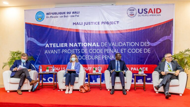 Mali validation de avant-projets du code pénal
