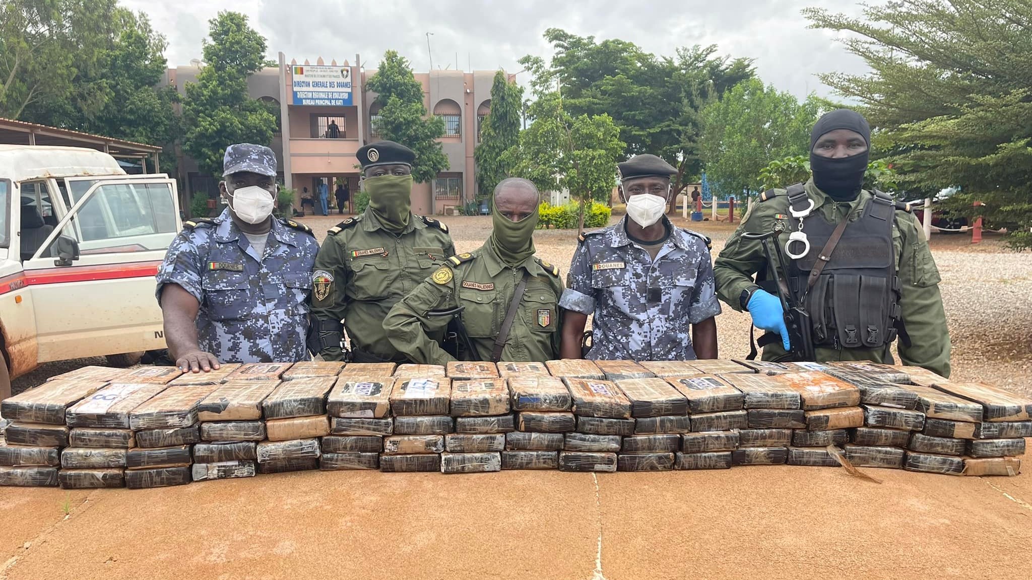 Trafic de drogue au Mali cocaïne saisie à Kouremalé -Mali