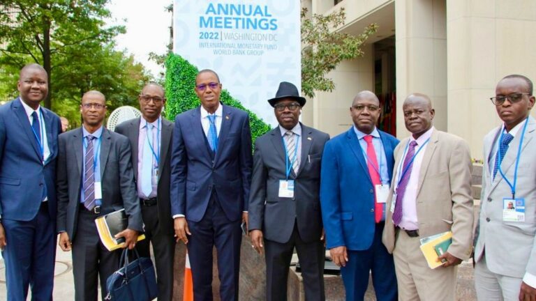 Alousséni SANOU-Ministre Economie aux Assemblées annuelles 2022 du FMI et du Groupe de la Banque mondiale