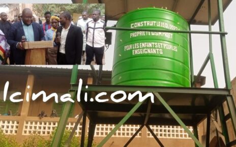 Le groupe scolaire Magnambougou-Projet dit adieu aux problèmes d’eau potable que le minaient. L’infrastructure scolaire vient de bénéficier d’un château d’eau offert par M. Moussa Djiré dit Mali Abba, président de Yiriwa 223.