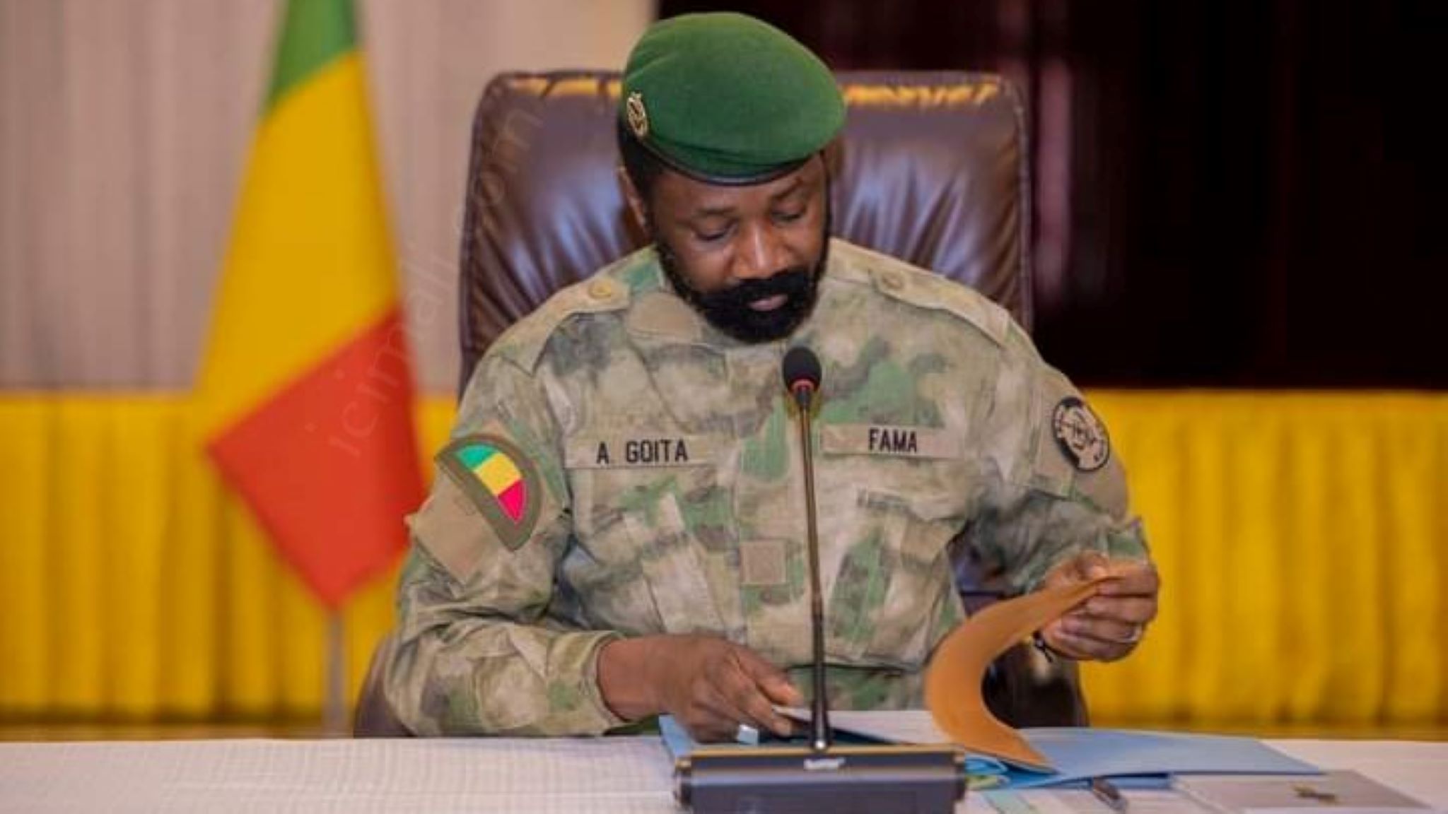 Colonel Assimi Goïta-Président-Transition-Chef de l'Etat-Mali