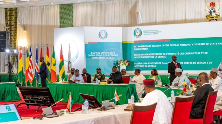 Les sanctions énoncées par la CEDEAO sont la fermeture des frontières terrestres et aériennes entre les pays de la CEDEAO et le Niger, empêchant tout échange commercial et déplacement de personnes, l’institution de la zone d’exclusion aérienne de la CEDEAO sur tous les vols commerciaux à destination et en provenance du Niger, limitant ainsi les communications aériennes avec le pays.