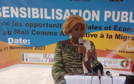 Dans la lutte contre la migration irrégulière, Mme Traoré Ramata Diakité appelle les jeunes à « travailler pour développer le Mali ». « Nous avons beaucoup des perspectives, beaucoup d’opportunités qui n’ont pas encore été exploitées. Si nous exploitons ces opportunités, nous aurions plus que d’aller se chercher ailleurs », a expliqué la Président de la FENAJFA.