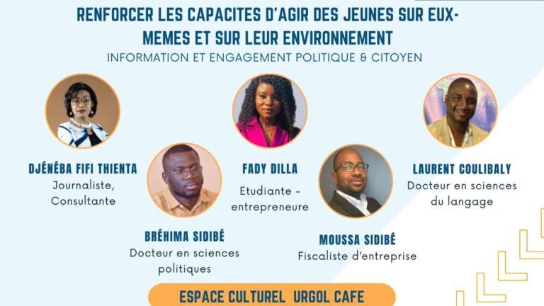 « L’engagement, c’est faire des révolutions microscopiques, faire des actes qui semblent parfois insignifiants. C’est donner un peu de son talent pour aider les gens autour de soi a expliqué Laurent Coulibaly, qui a souligné l’importance des petits actes quotidiens comme débarrasser une voie des ordures ou fermer les nids de poule sur les routes. Aux dires du Docteur en Science du langage, « l’Espace Culturel Urgol Café est un bénéfice de l’engagement. ».