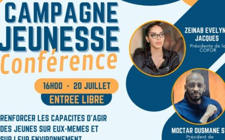 Connus pour leur dynamisme et leur dévouement envers la jeunesse et leur pays, Moctar Ousmane SY, président de Génération Engagée et Zeinab Evelyne Jacques, présidente de la COFOR seront les orateurs principaux de cet événement. Ils aborderont le thème crucial de « l'engagement politique et citoyen des jeunes ».