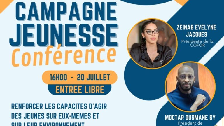 Connus pour leur dynamisme et leur dévouement envers la jeunesse et leur pays, Moctar Ousmane SY, président de Génération Engagée et Zeinab Evelyne Jacques, présidente de la COFOR seront les orateurs principaux de cet événement. Ils aborderont le thème crucial de « l'engagement politique et citoyen des jeunes ».