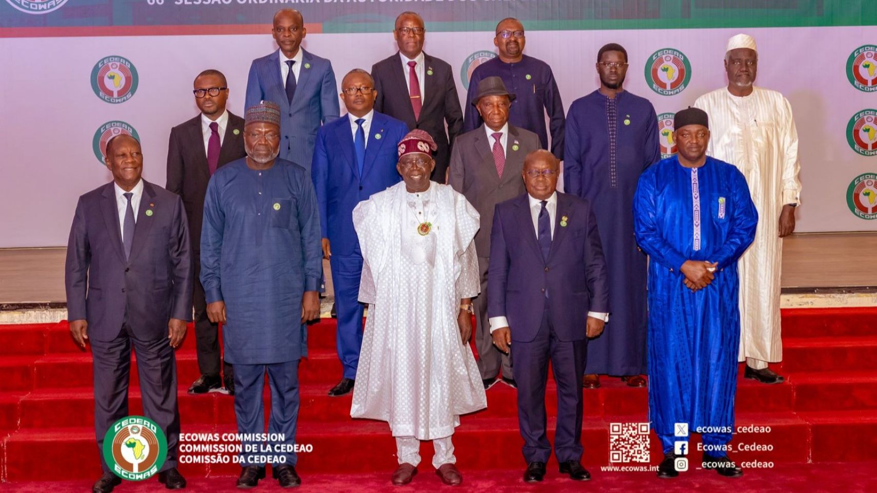 La Conférence prend note de la notification par la République du Mali, la République du Niger et le Burkina Faso de leur décision de se retirer de la CEDEAO, et reconnaît que conformément aux dispositions de l'article 91 du Traité révisé de 1993, les trois pays cesseront officiellement d'être membres de la CEDEAO à partir du 29 janvier 2025