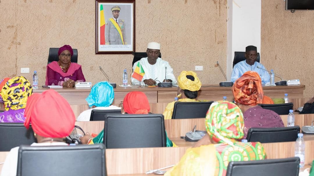 La Présidente de la Coordination des Associations et ONG Féminines du Mali (CAFO) Mme Kouyaté Goundo Sissoko a exprimé sa gratitude pour les efforts considérables des autorités de la Transition