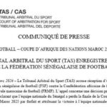 L'appel concerne une décision prise par la CAF le 17 mars 2026 déclarant que l'équipe nationale du Sénégal a perdu la finale de la Coupe d'Afrique des Nations (CAN) Maroc 2025 par forfait et attribuant la victoire à l'équipe nationale du Maroc sur le score de 3-0.