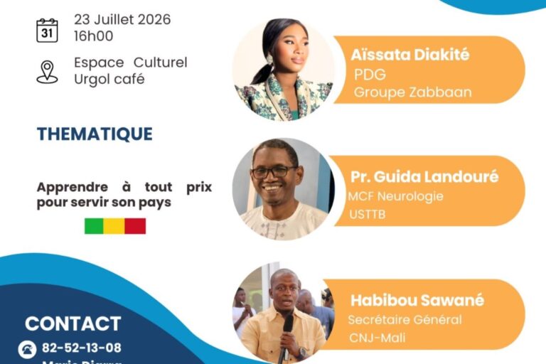 Organisée par HERAS Conseil, la Fondation Les Petits Stylos et l'Espace Culturel Ürgol Café, cette conférence ambitionne de rappeler aux jeunes que la réussite se construit avant tout par l'effort, la persévérance et la volonté de mettre ses compétences au service du développement national.